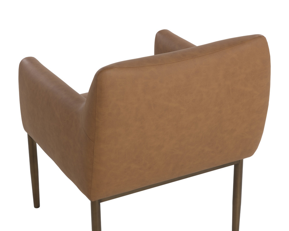 Olea Dining Milliken Cognac Armchair