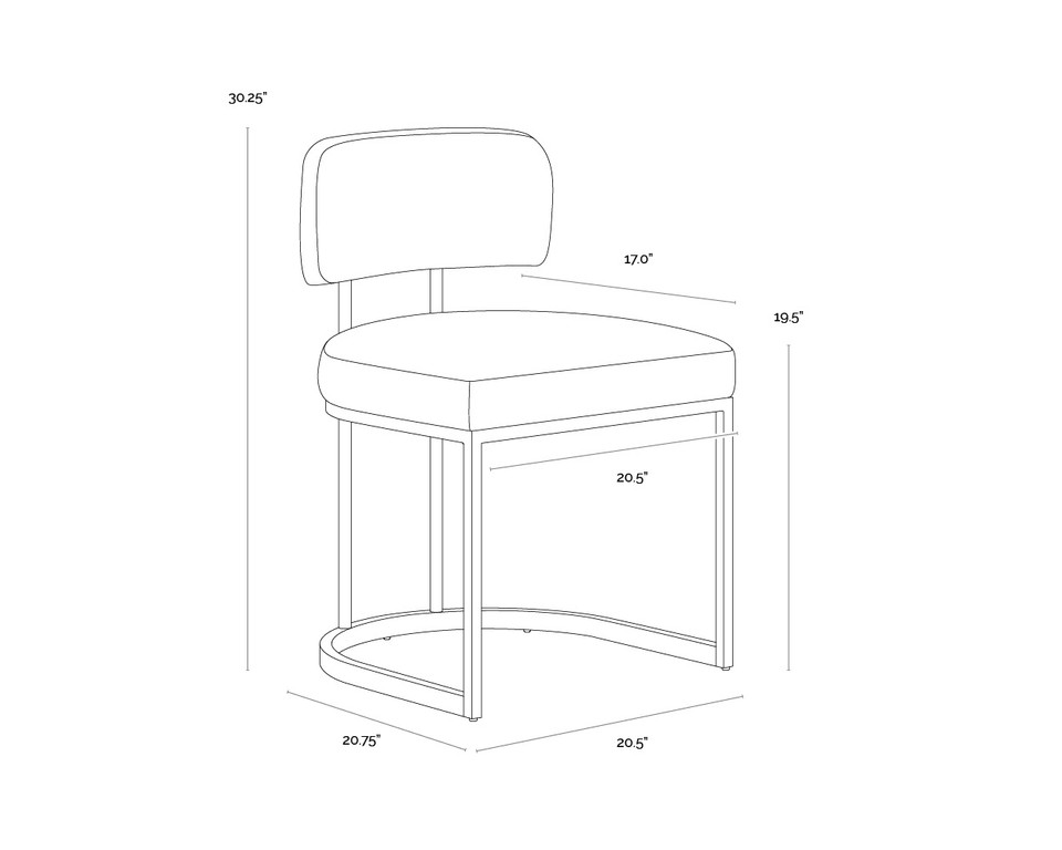 Larissa Napa Cognac / Rhea Light Barley Dining Chair