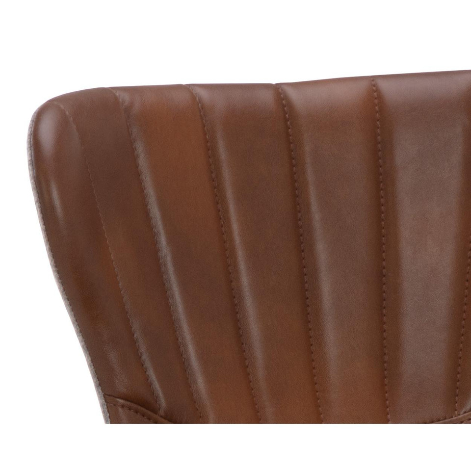 Arabella Barstool Bravo Cognac / November Grey, view 2