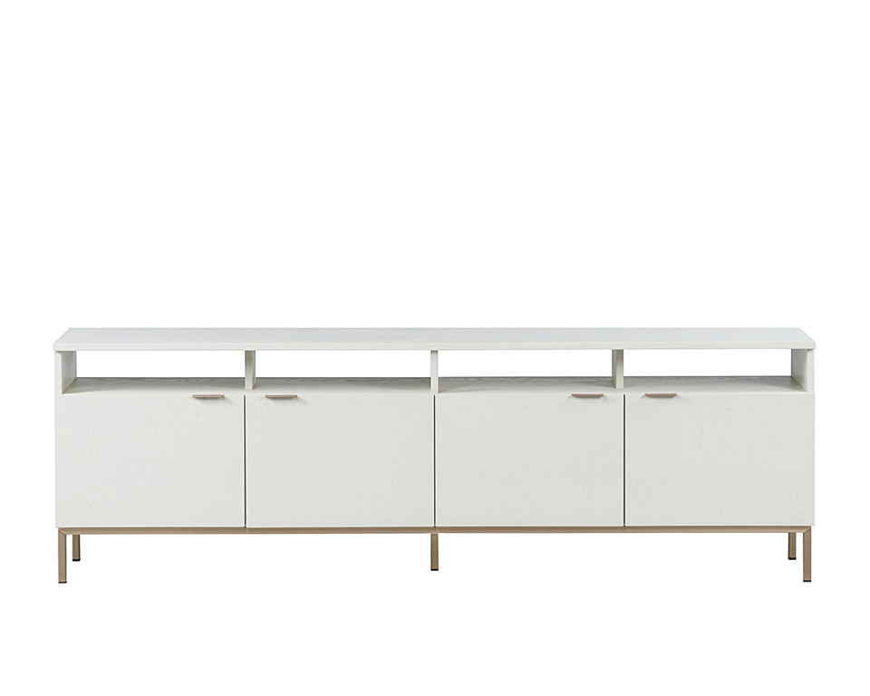 Ambrose Modular Storage Champagne Gold - Cream Cabinet