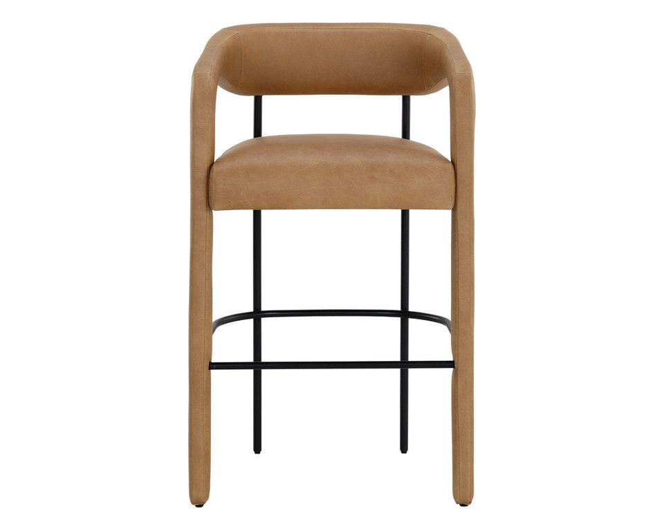 Mavia Barstool Ludlow Sesame Leather