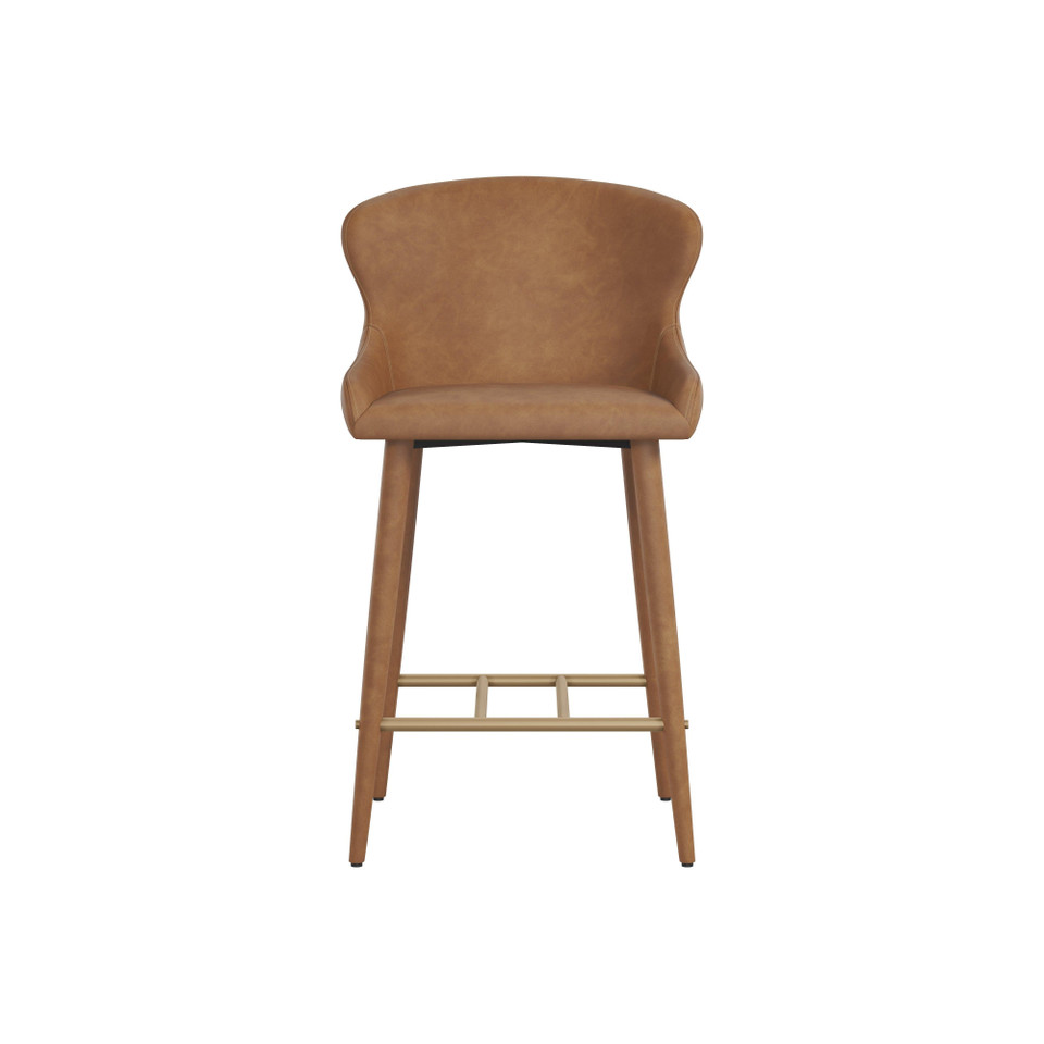 Evora Milliken Cognac Counter Stool, view 5
