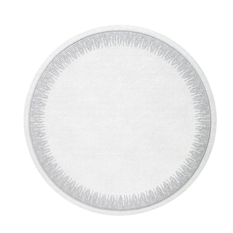 Flare Embroidered Round Placemats, Set 4, view 6