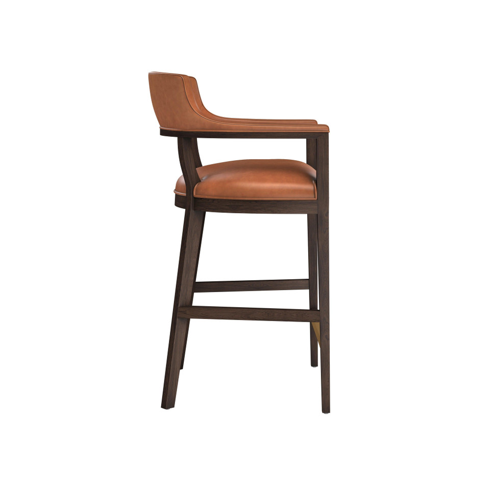 Brylea Barstool Brown - Shalimar Tobacco Leather, view 5