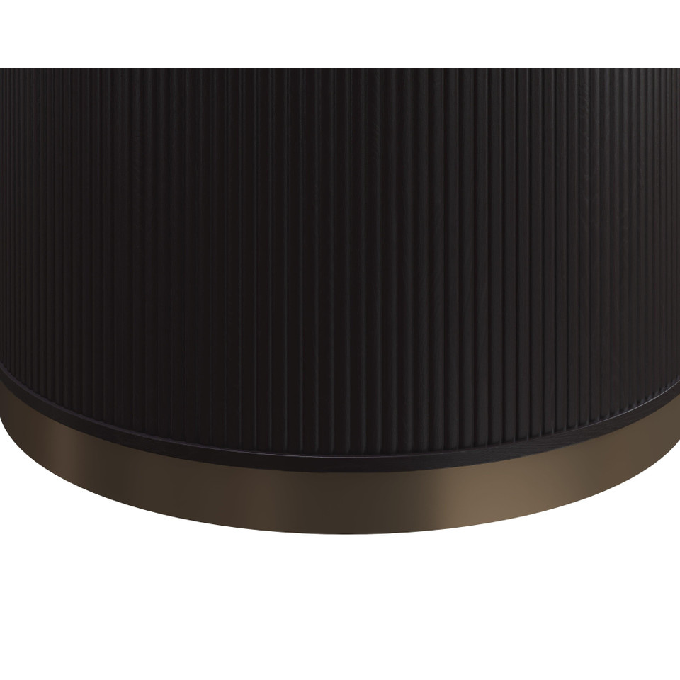 Kalla Charcoal Side Table, view 2