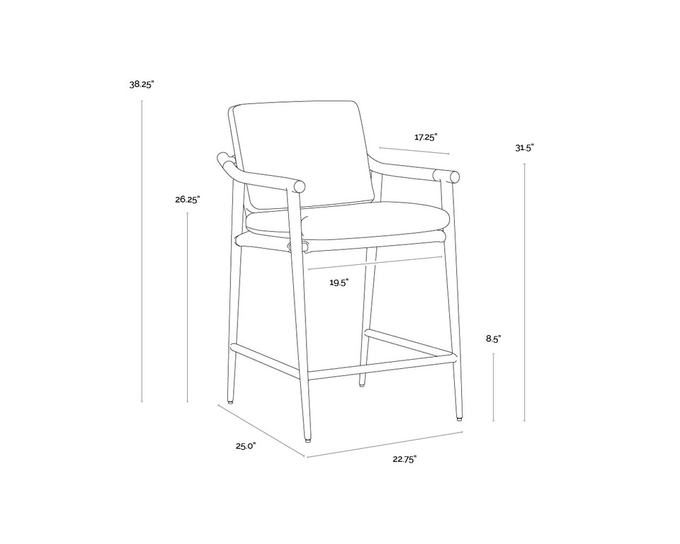Meadow Vault Fog Counter Stool