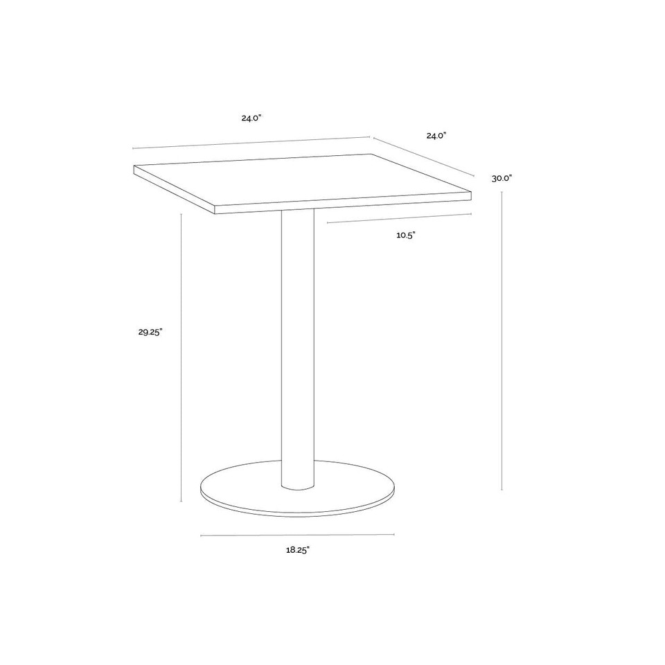 Claudia Bistro 24" Table, view 4