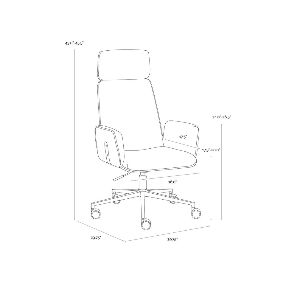 Kalev Office Chacha Cream Chair, view 4