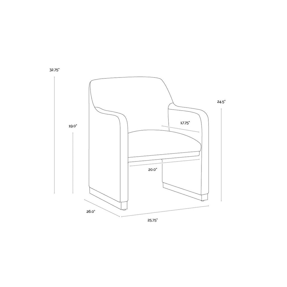 Jaime Dining Meg Ash Armchair, view 4