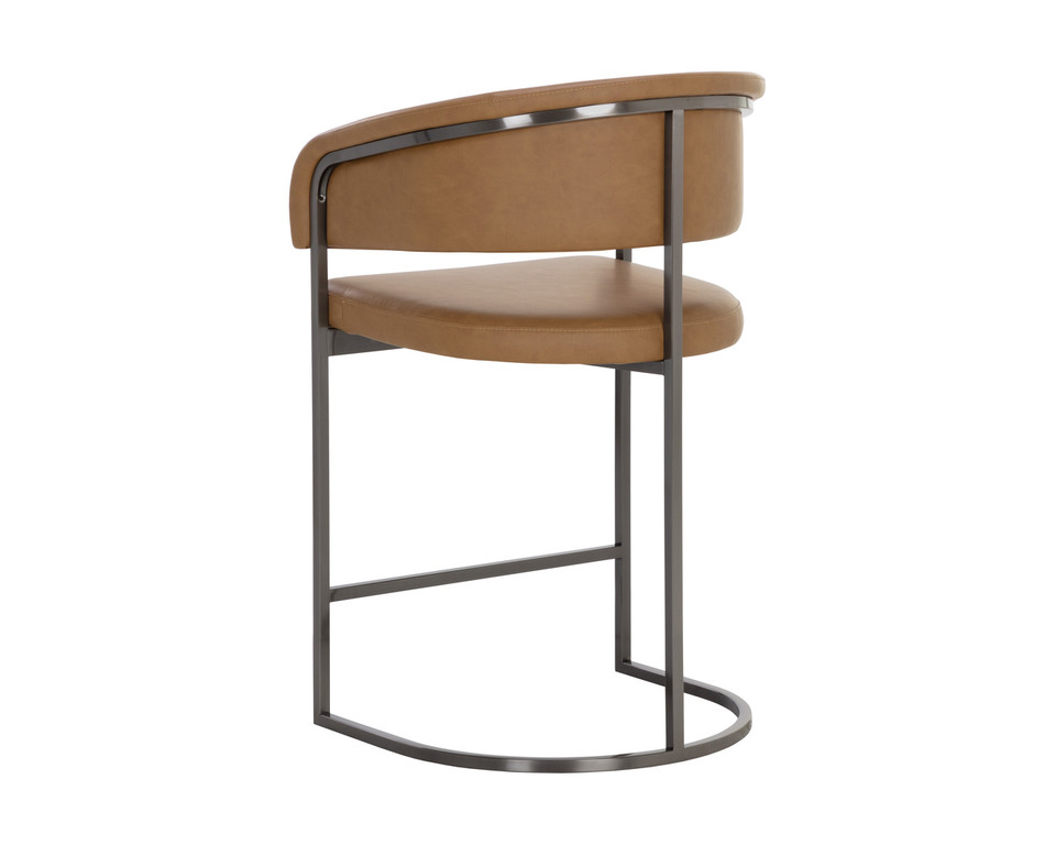 Marris Gunmetal - Milliken Cognac Counter Stool