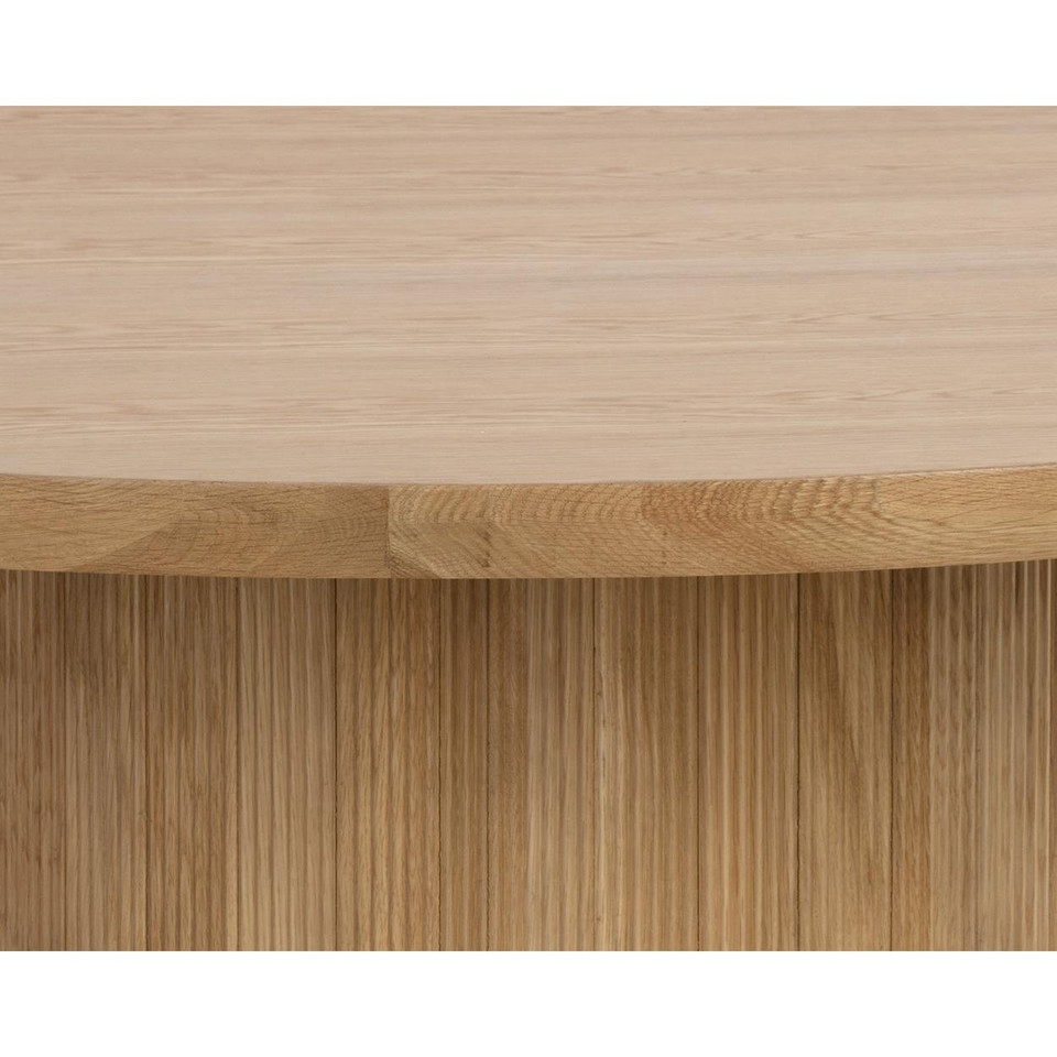 Kalla Round - Rustic Oak - 68" Dining Table, view 3