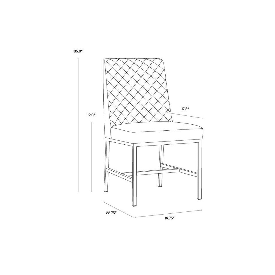 Leighland Havana Dark Brown Dining Chair, view 4