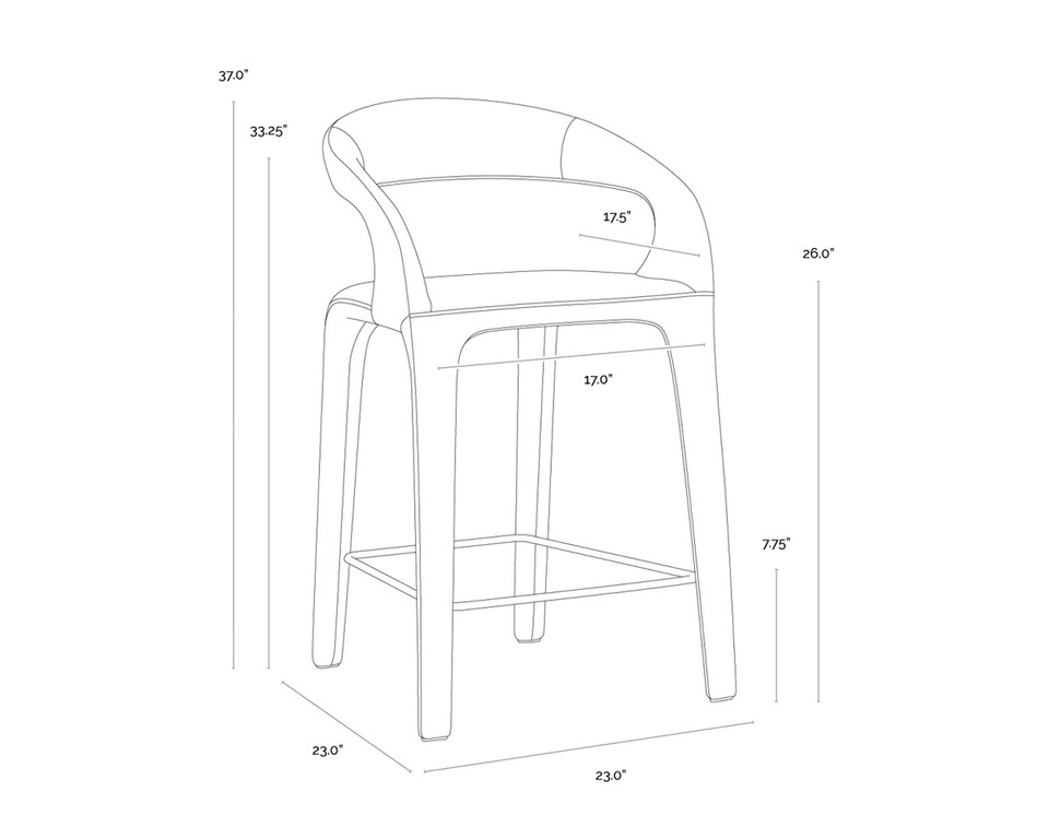 Atika Ivanhoe Mineral Counter Stool