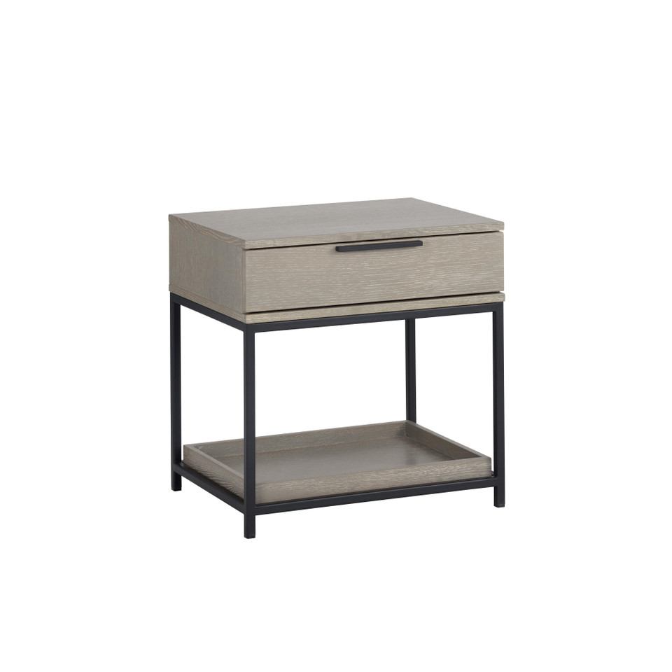 Rebel Small - Black - Taupe Nightstand, view 4