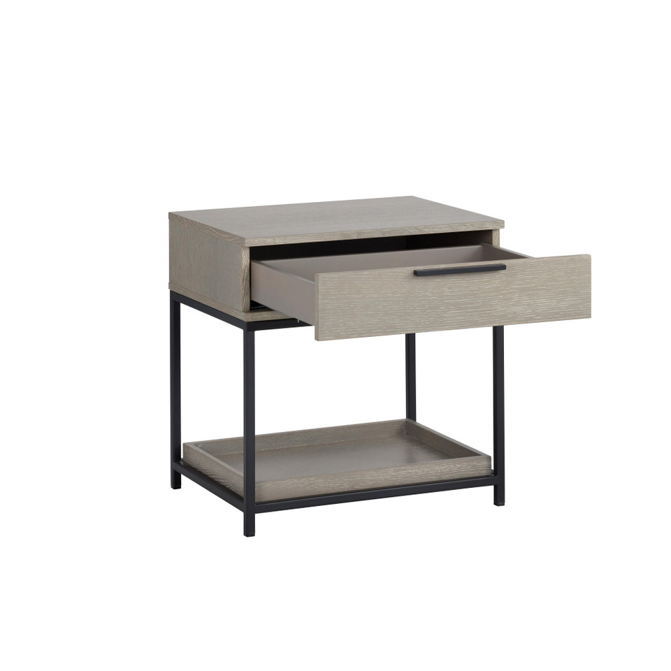 Rebel Small - Black - Taupe Nightstand, view 9