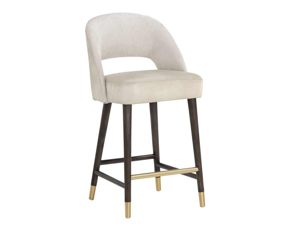 Monae Bravo Cream / Polo Club Muslin Counter Stool