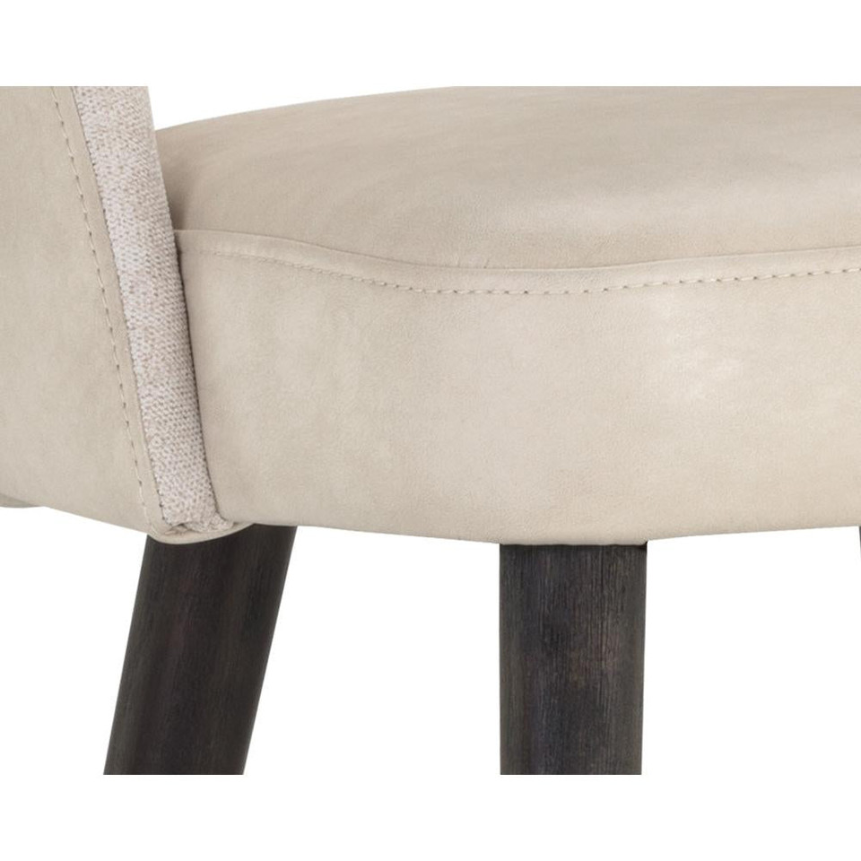 Monae Bravo Cream / Polo Club Muslin Counter Stool, view 2