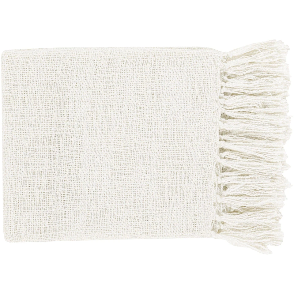 Tilda White Acrylic Throw | Bone & Brass