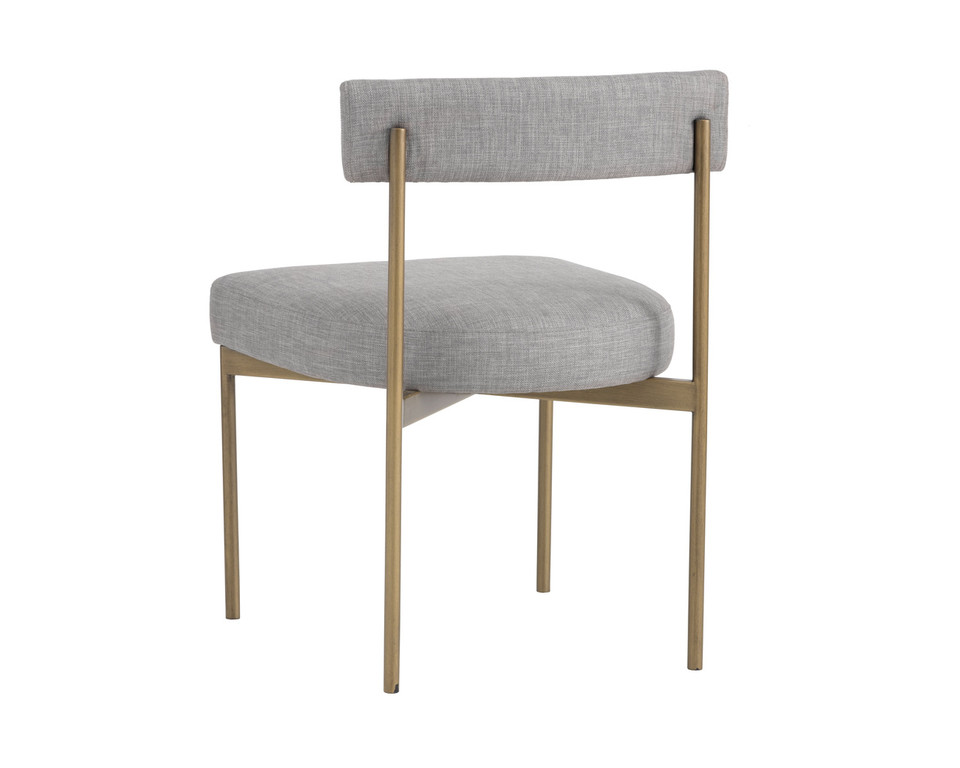 Seneca Antique Brass - Arena Cement Dining Chair