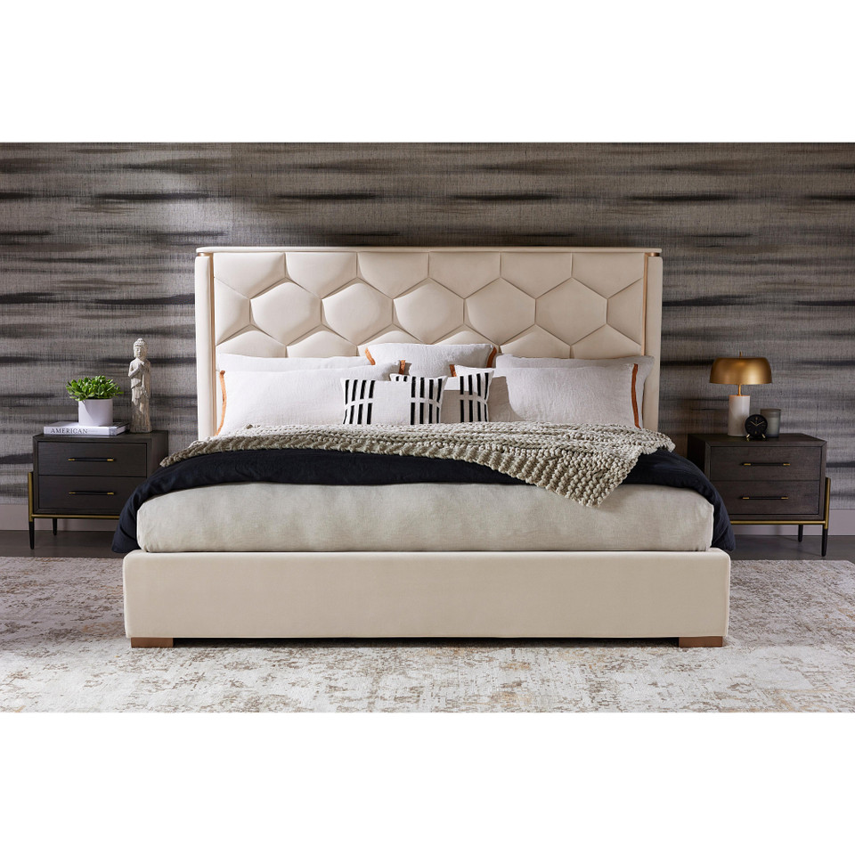 Alisha King - Meg Taupe Bed, view 8