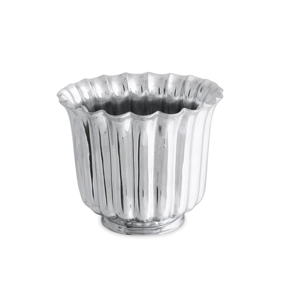Vintage Fluted Ice Bucket | Bone & Brass