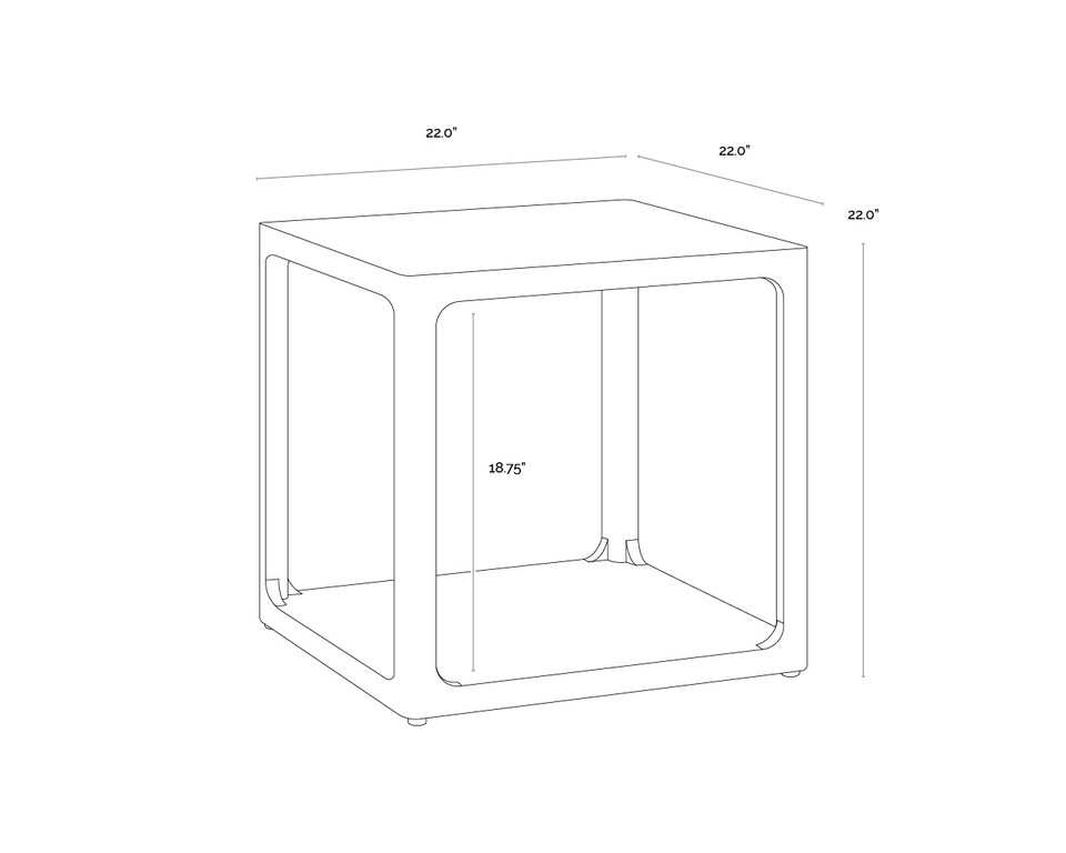 Doncaster Black Side Table