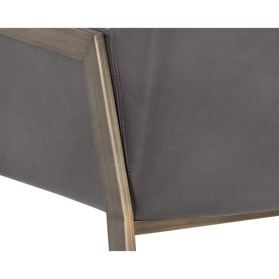 Bernadette Dining Kendall Grey Armchair, view 5