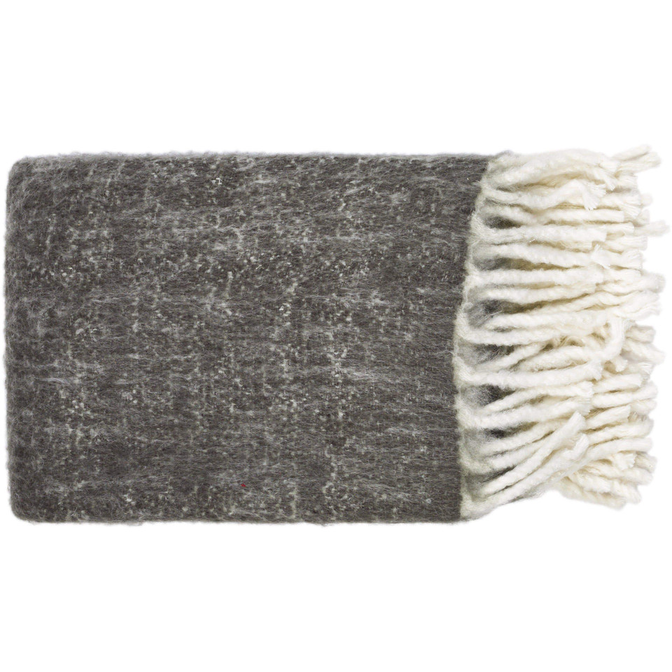 Kilkenny Charcoal & Cream Throw | Bone & Brass