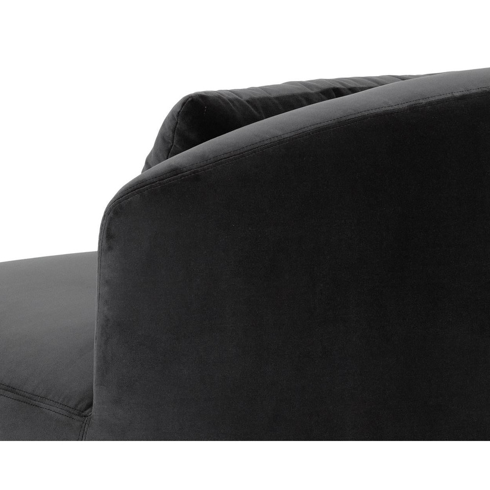 Soraya Swivel Armless Shadow Grey Chair, view 5