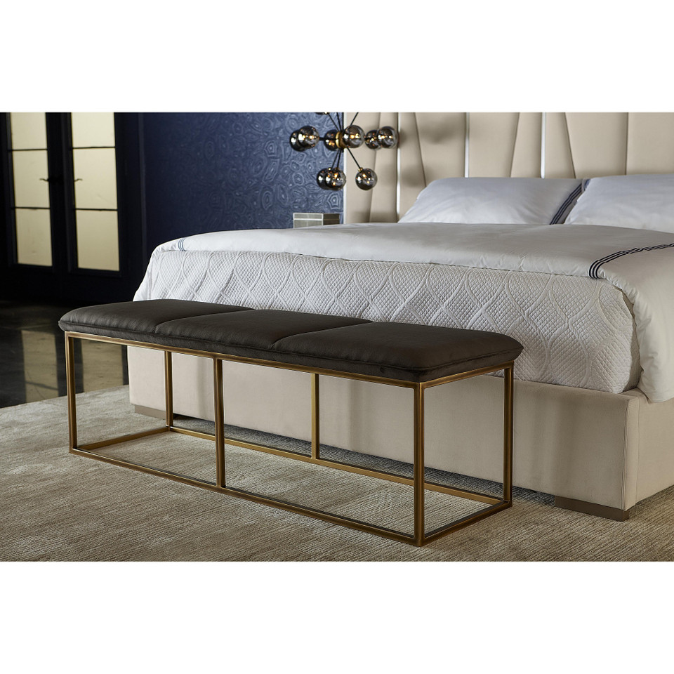 Alley Rustic Bronze - Piccolo Pebble Bench, view 3