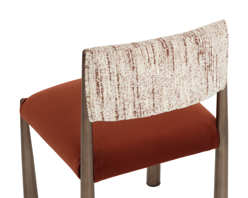Bayard Dark Bronze - Meg Rust / Terri Nutmeg Dining Chair