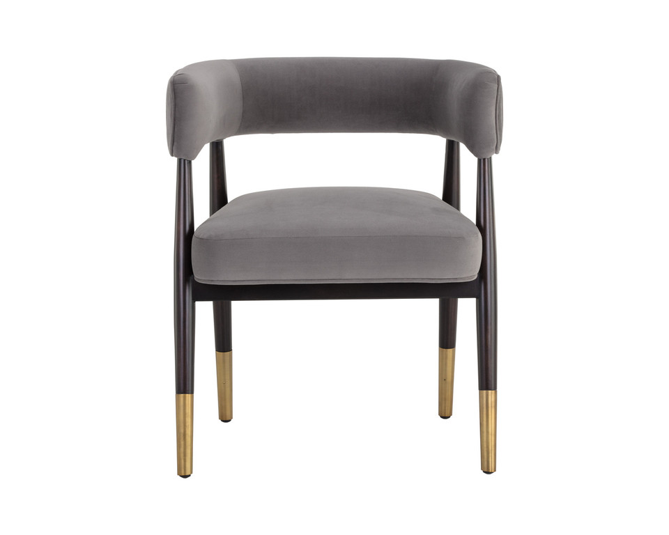 Callem Dining Antonio Charcoal Armchair