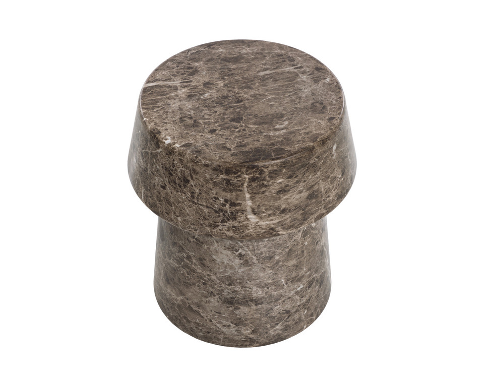 Brie End Marble Look - Dark Emperador Table