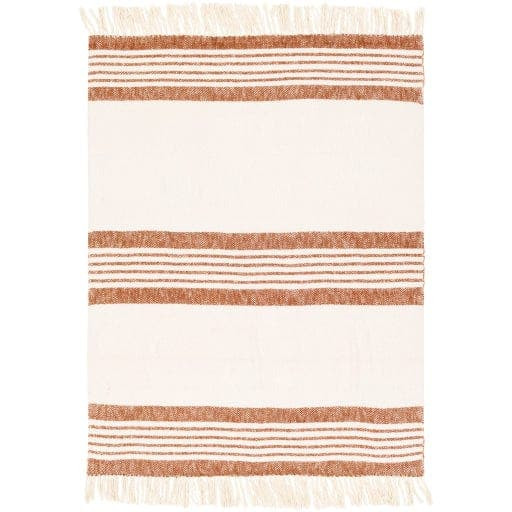 Chamonix Brown & Cream Throw - Throw Draped View | Bone & Brass