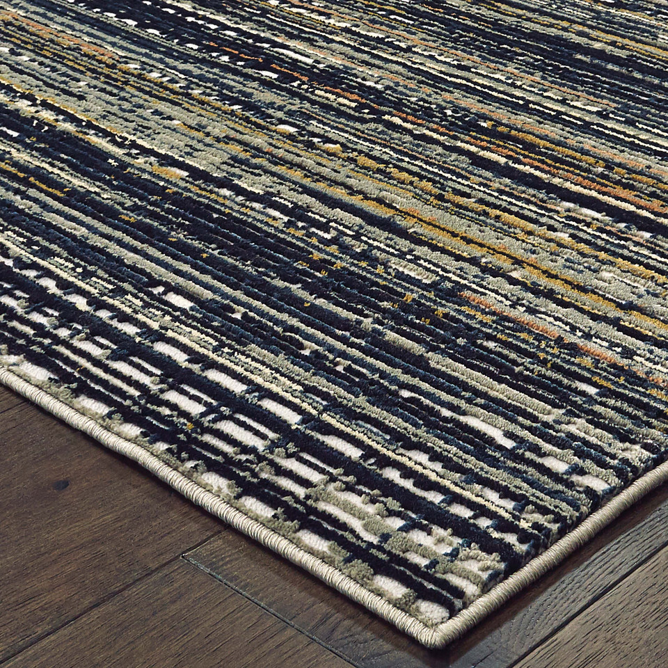 Bowen Black Multi-Colored Abstract Rug, view 2