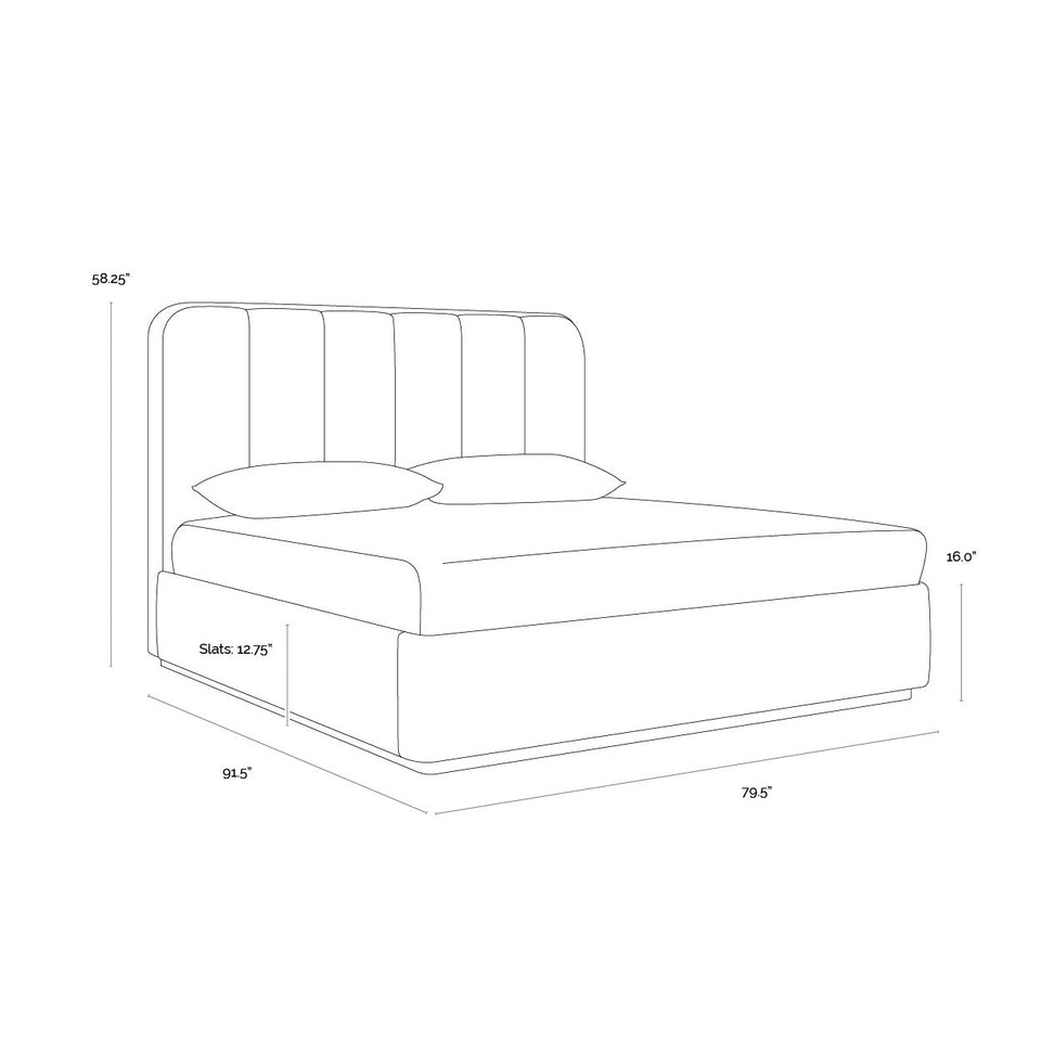 Jamille King - Milliken Cognac Bed
