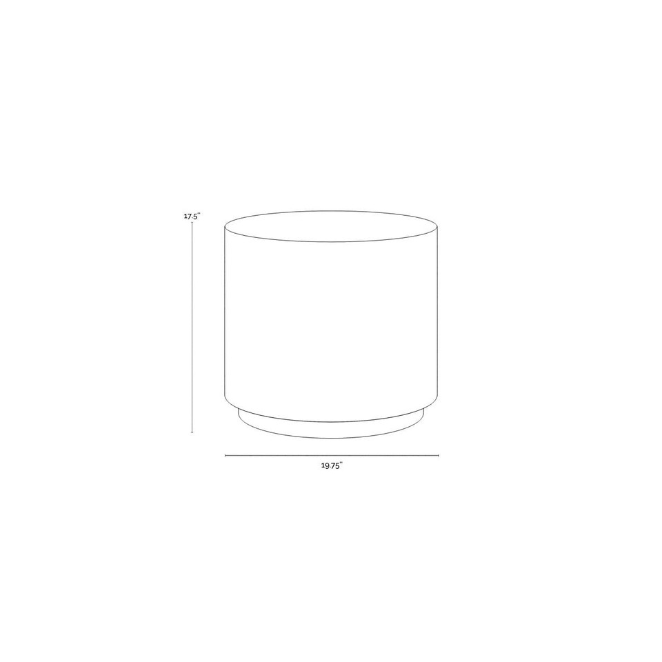 Rubin End Black Table, view 4