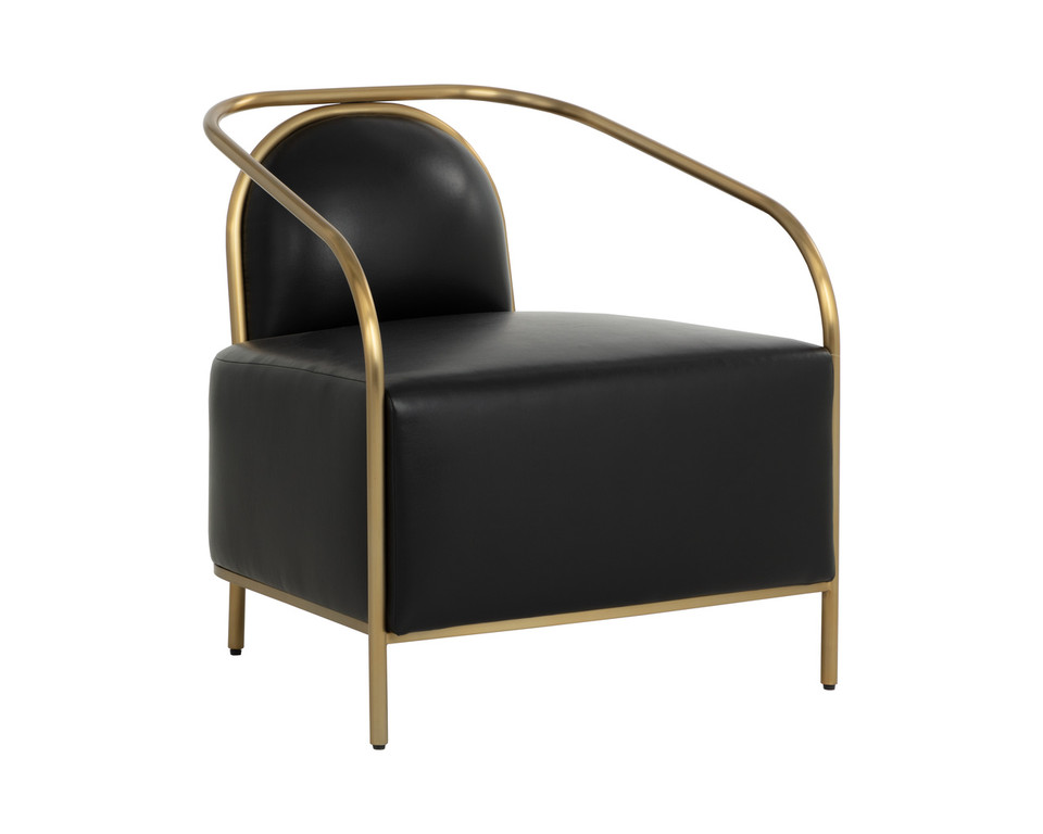 Cicero Cantina Black Lounge Chair
