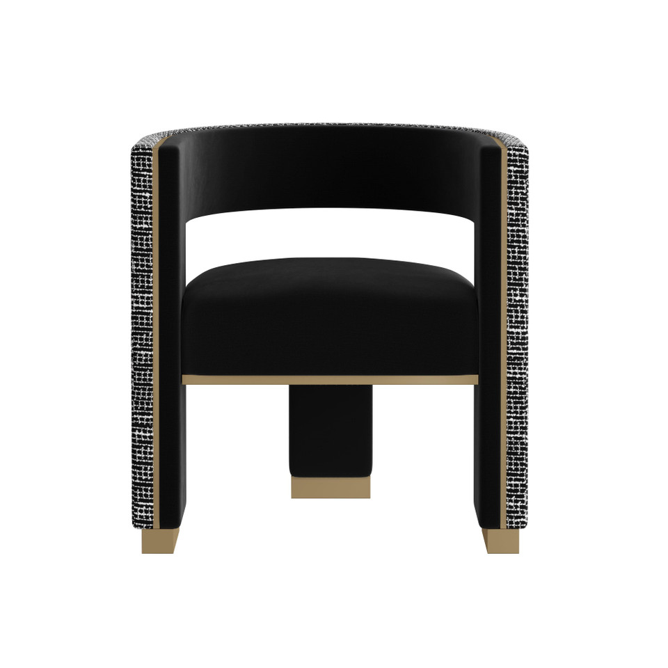 Adamina Dining Abbington Black / Hobbes Night Armchair