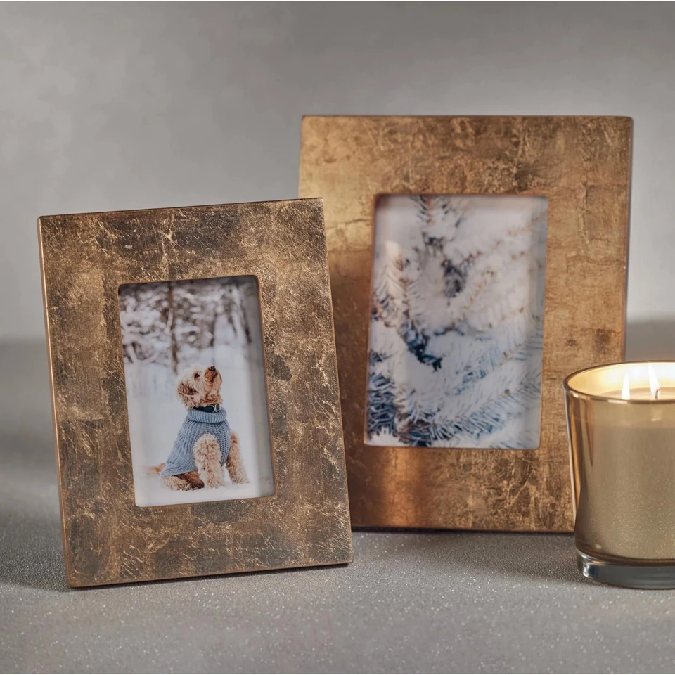 Gold Leaf Photo Frame - Frame Corner Detail | Bone & Brass