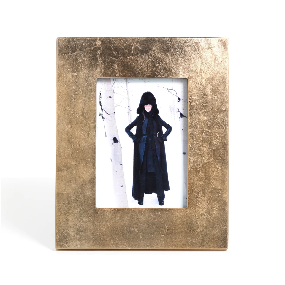 Gold Leaf Photo Frame - Frame View | Bone & Brass