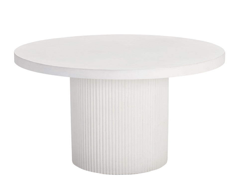 Nicolette White - 55" Dining Table