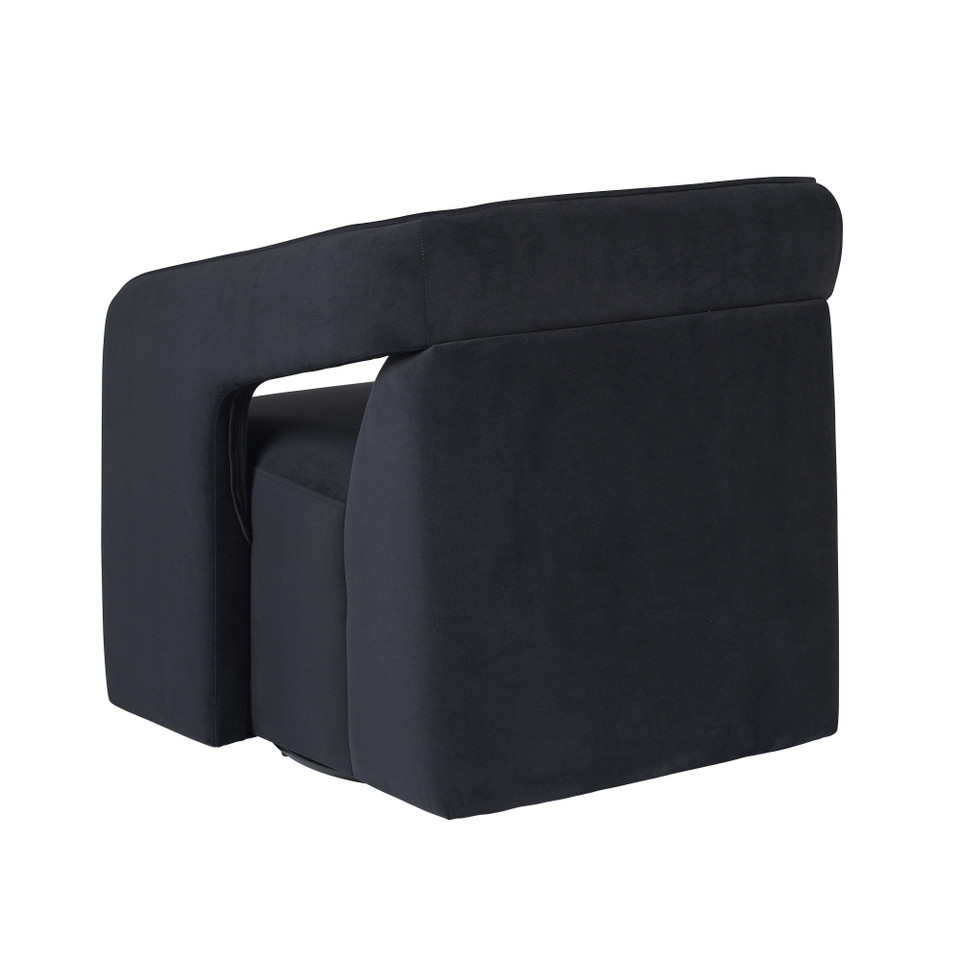 Kendrick Swivel Abbington Black Lounge Chair, view 3