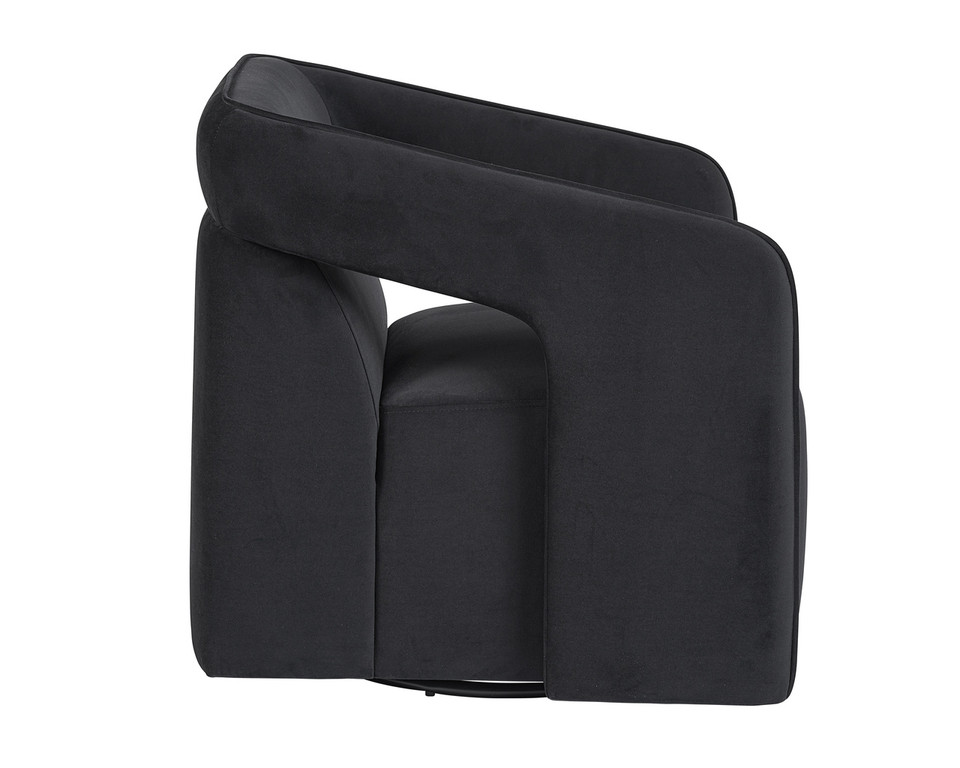 Kendrick Swivel Abbington Black Lounge Chair
