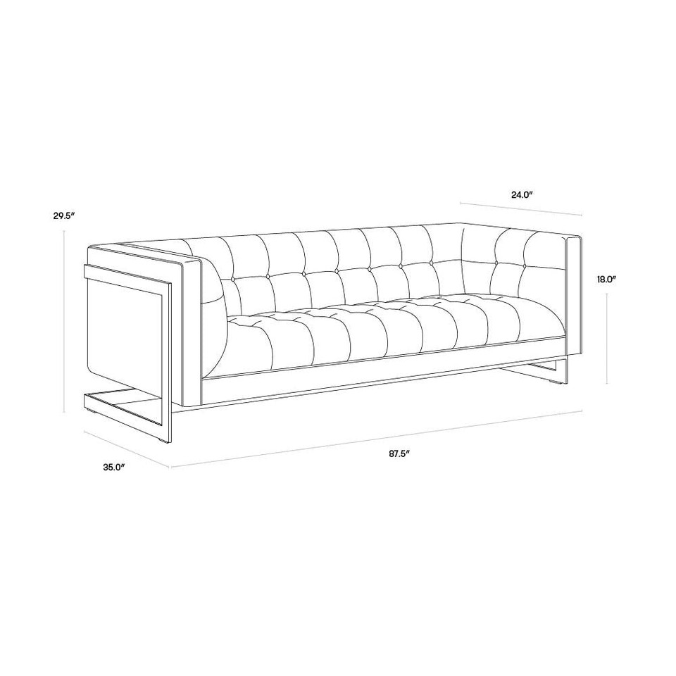 Ekon Piccolo Prosecco Sofa, view 8