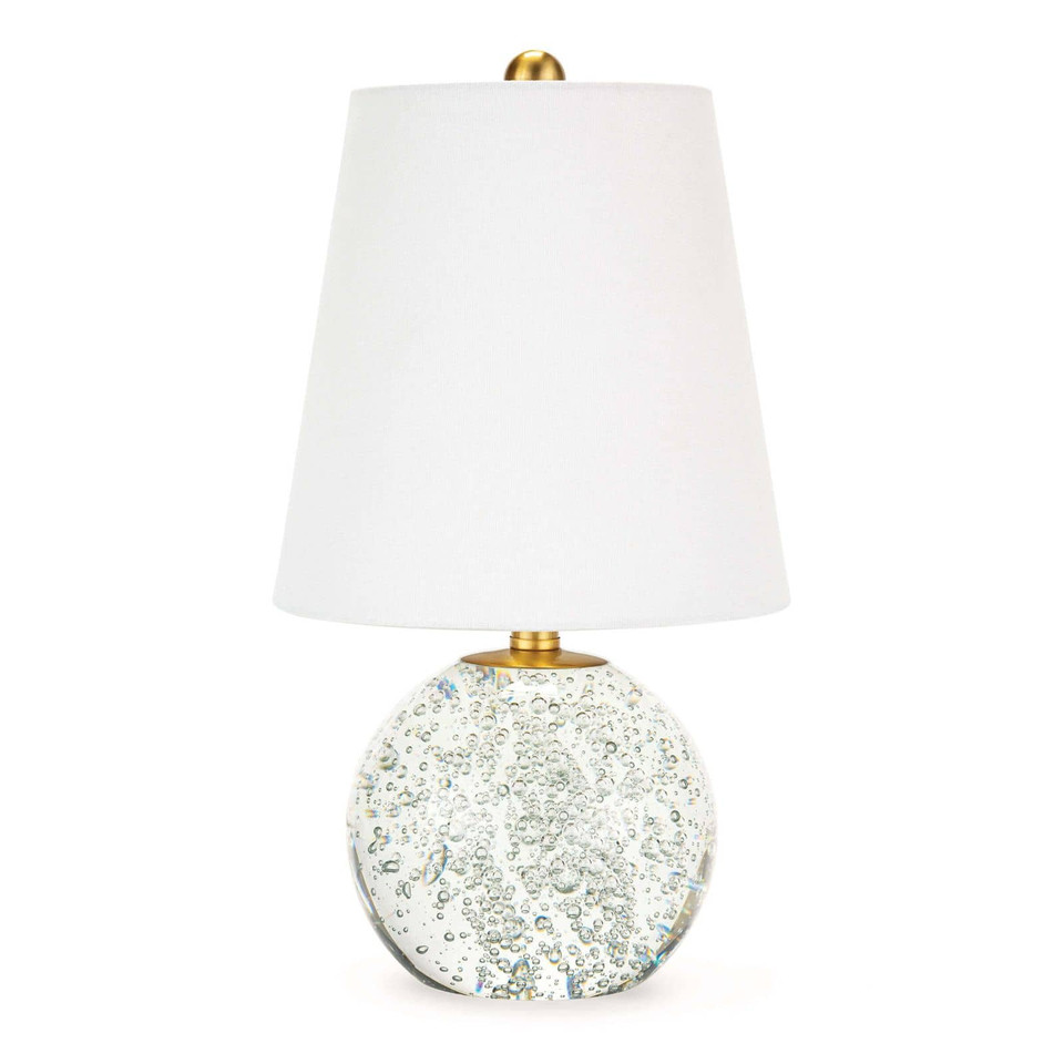 Bulle Crystal Mini Lamp | Bone & Brass