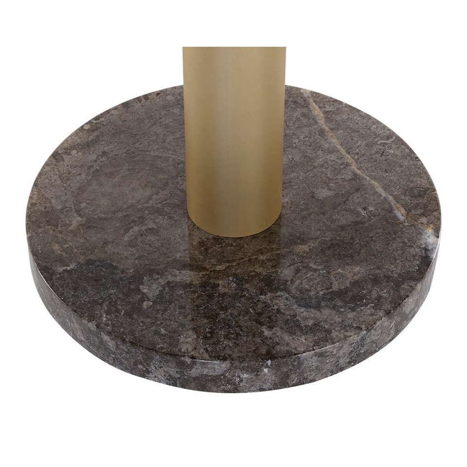Monaco Bar Gold - Grey Marble / Charcoal Grey Table