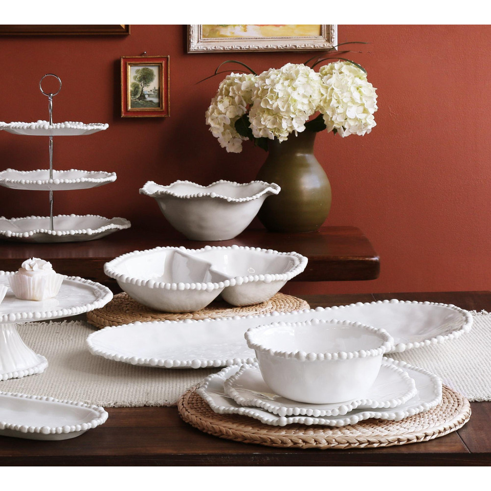 Vida Alegria Cereal Bowl Set 4 (White), view 8