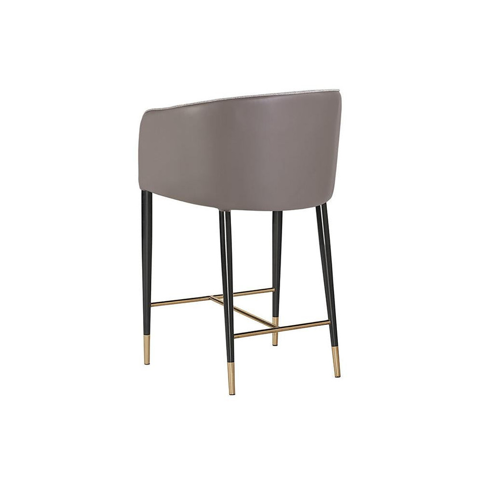 Asher Flint Grey / Napa Taupe Counter Stool, view 2