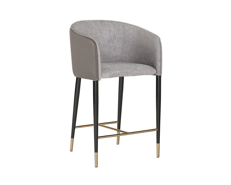 Asher Flint Grey / Napa Taupe Counter Stool